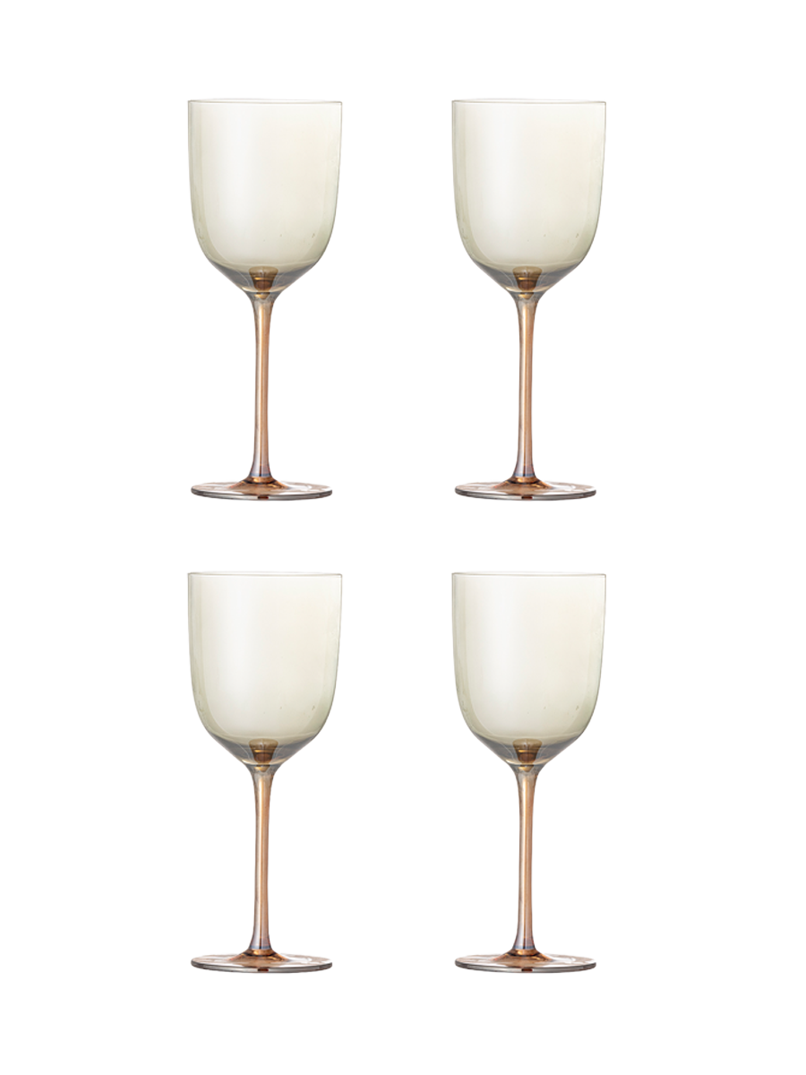 
Set of 4 Designer Wine Glasses "Aston", 350 ml