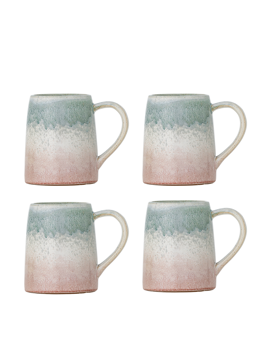 
Ensemble de 4 tasses Winnie faites à la main - Multicolore 2