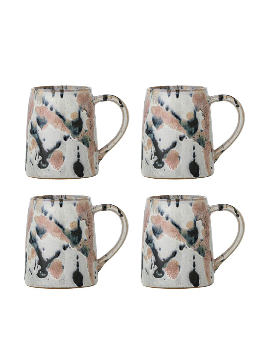
Ensemble de 4 tasses Winnie faites à la main - Multicolore 1