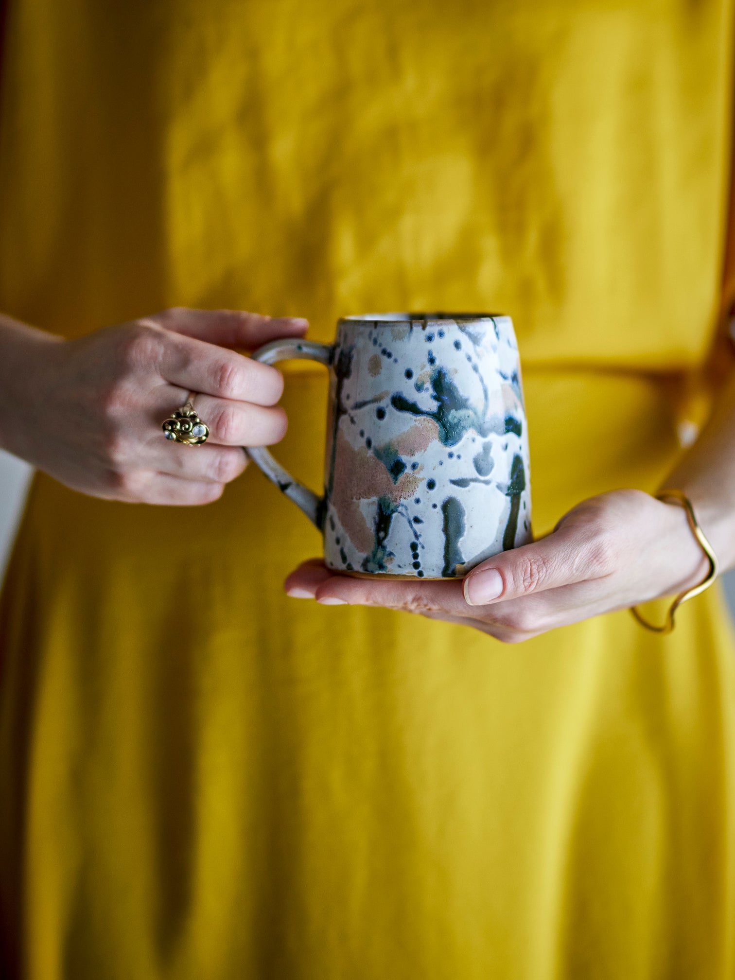 
Ensemble de 4 tasses Winnie faites à la main - Multicolore 1