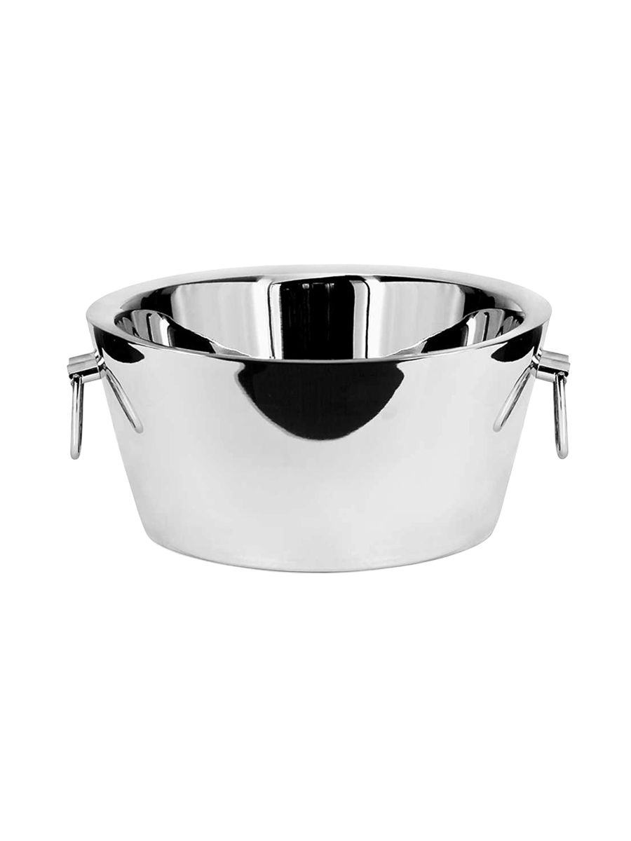 
Seau à champagne premium « Ontario » – en acier inoxydable poli brillant, à double paroi