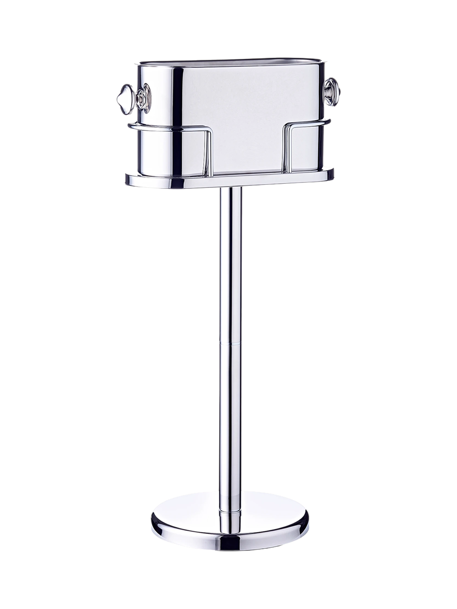 
Premium sparkling wine and wine cooler "Leo" including stand - high-gloss polished stainless steel