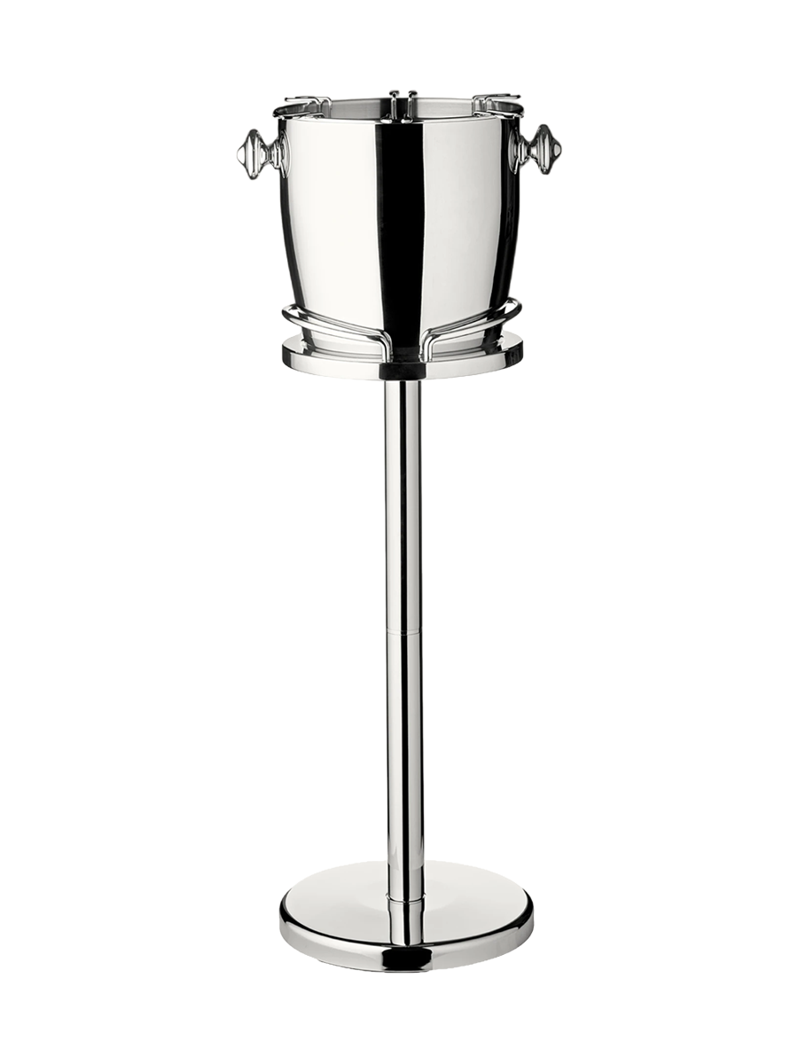 
Premium Champagne Cooler "Geneva" including Stand - High-Gloss Polished Stainless Steel
