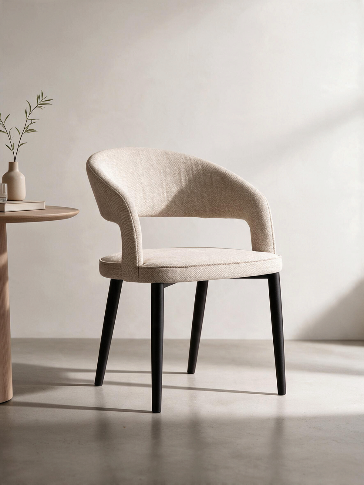 
Sedia di design „Tusk“ con braccioli - Beige