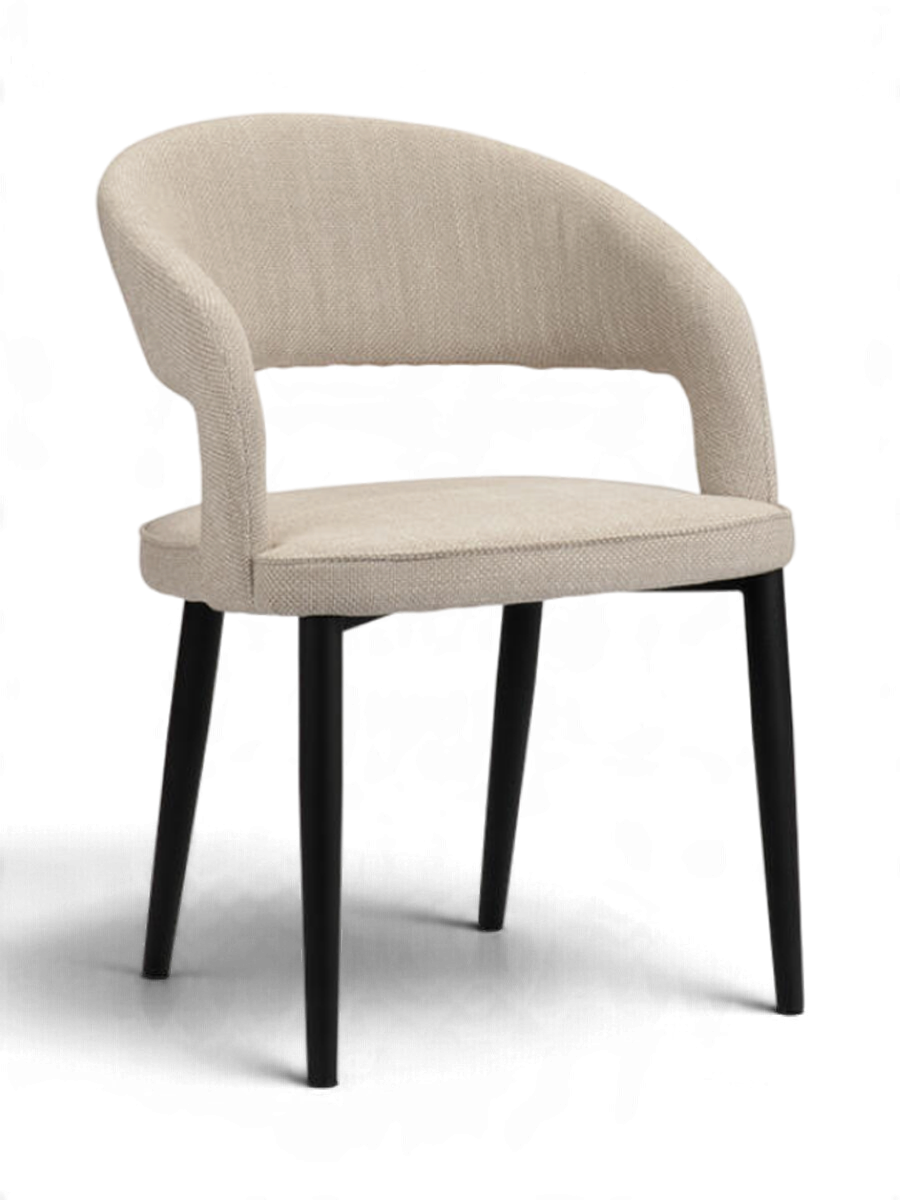 
Sedia di design „Tusk“ con braccioli - Beige