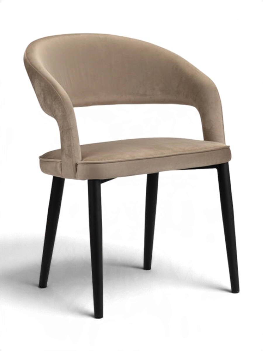 
Sedia di design „Tusk“ con braccioli - Sabbia