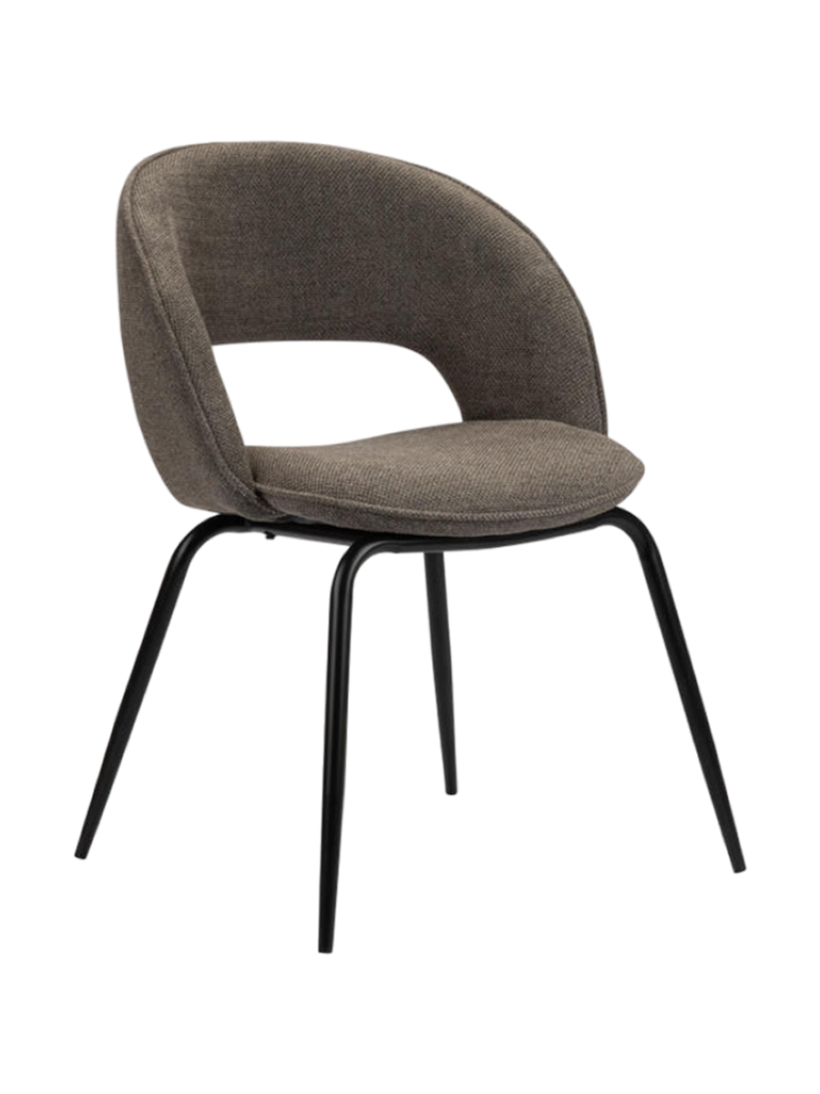 
Design Stuhl „Rainbow“ - Taupe