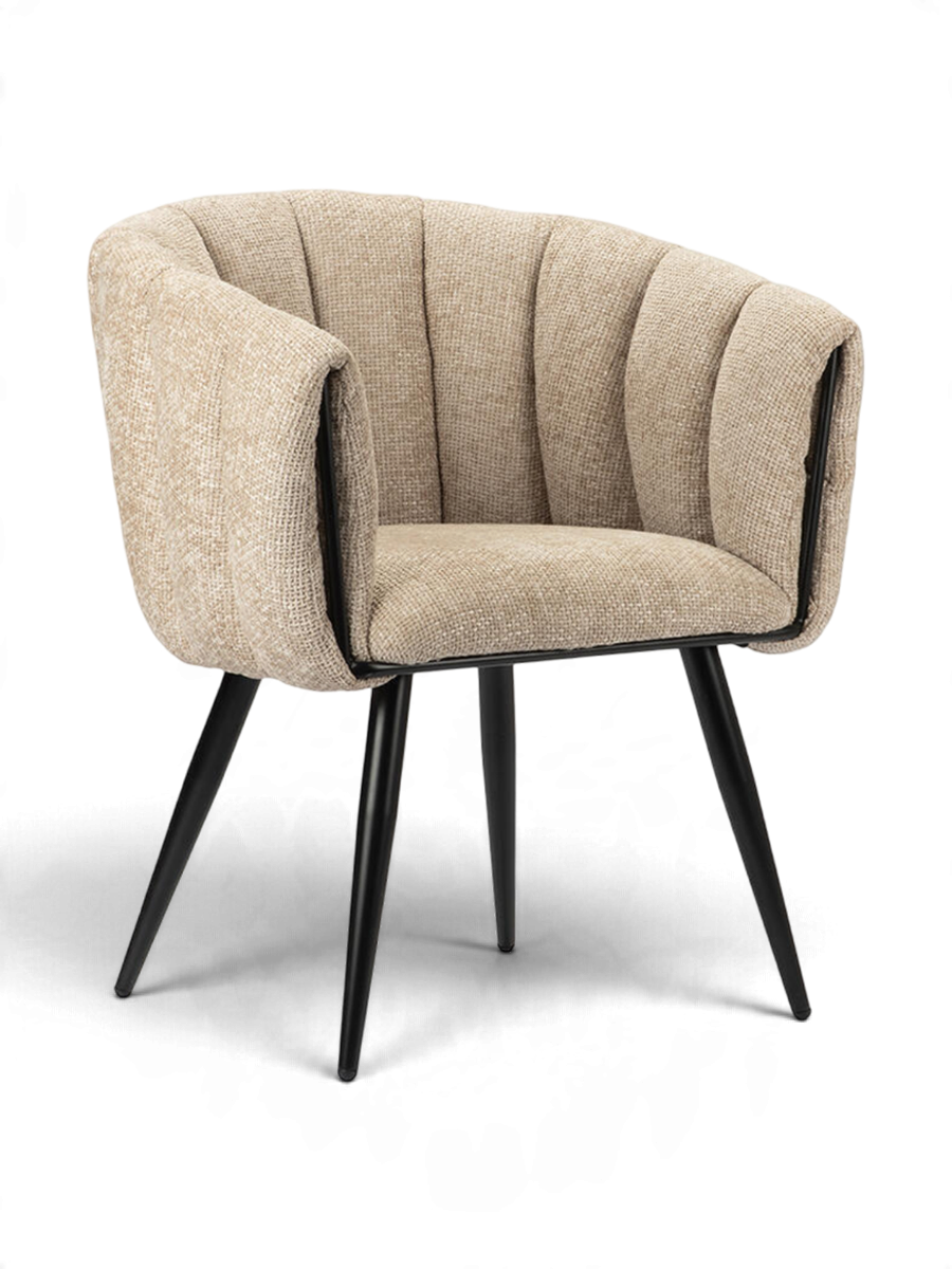 
Sedia di design «Breeze» con braccioli - Latte