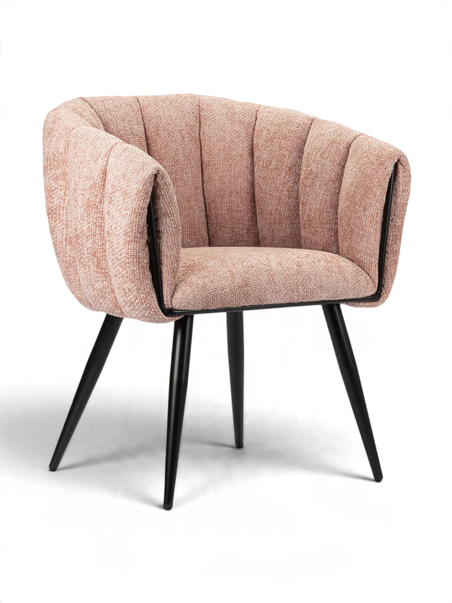 
Sedia di design «Breeze» con braccioli - Rosa pastello