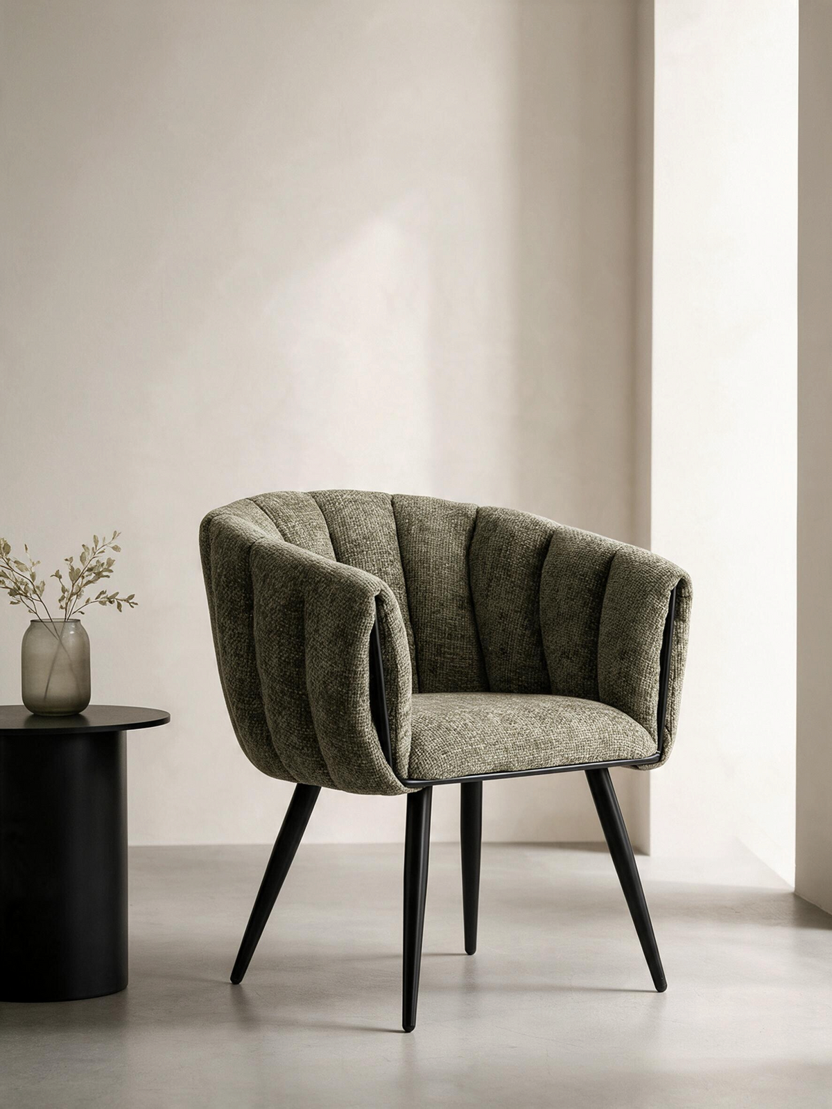 
Sedia di design «Breeze» con braccioli - Pistacchio