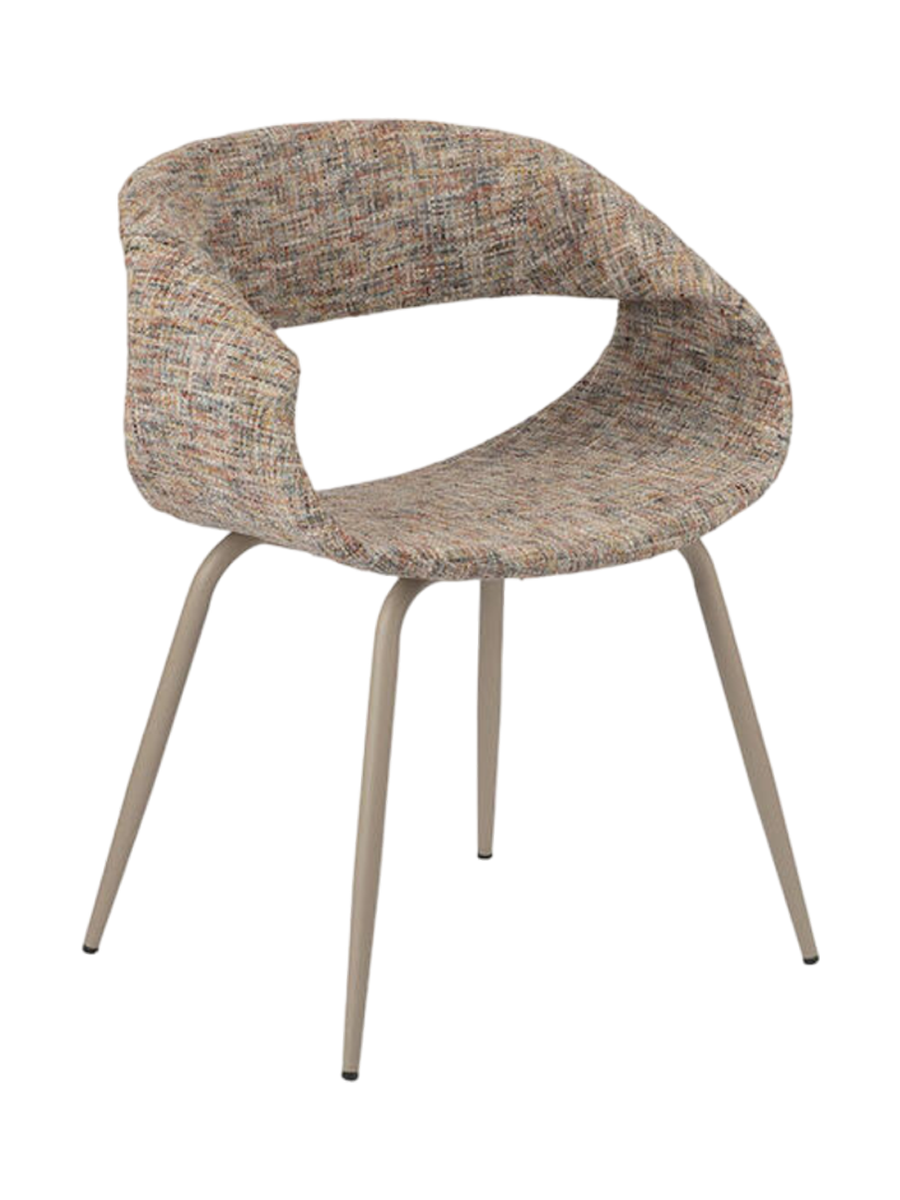 
"Whale" Designer Chair with Armrests - Retro Beige