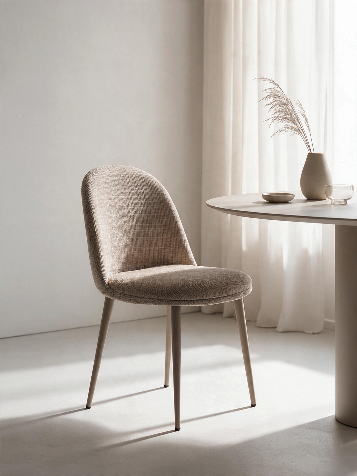 
Sedia di design «Egg» - Crema