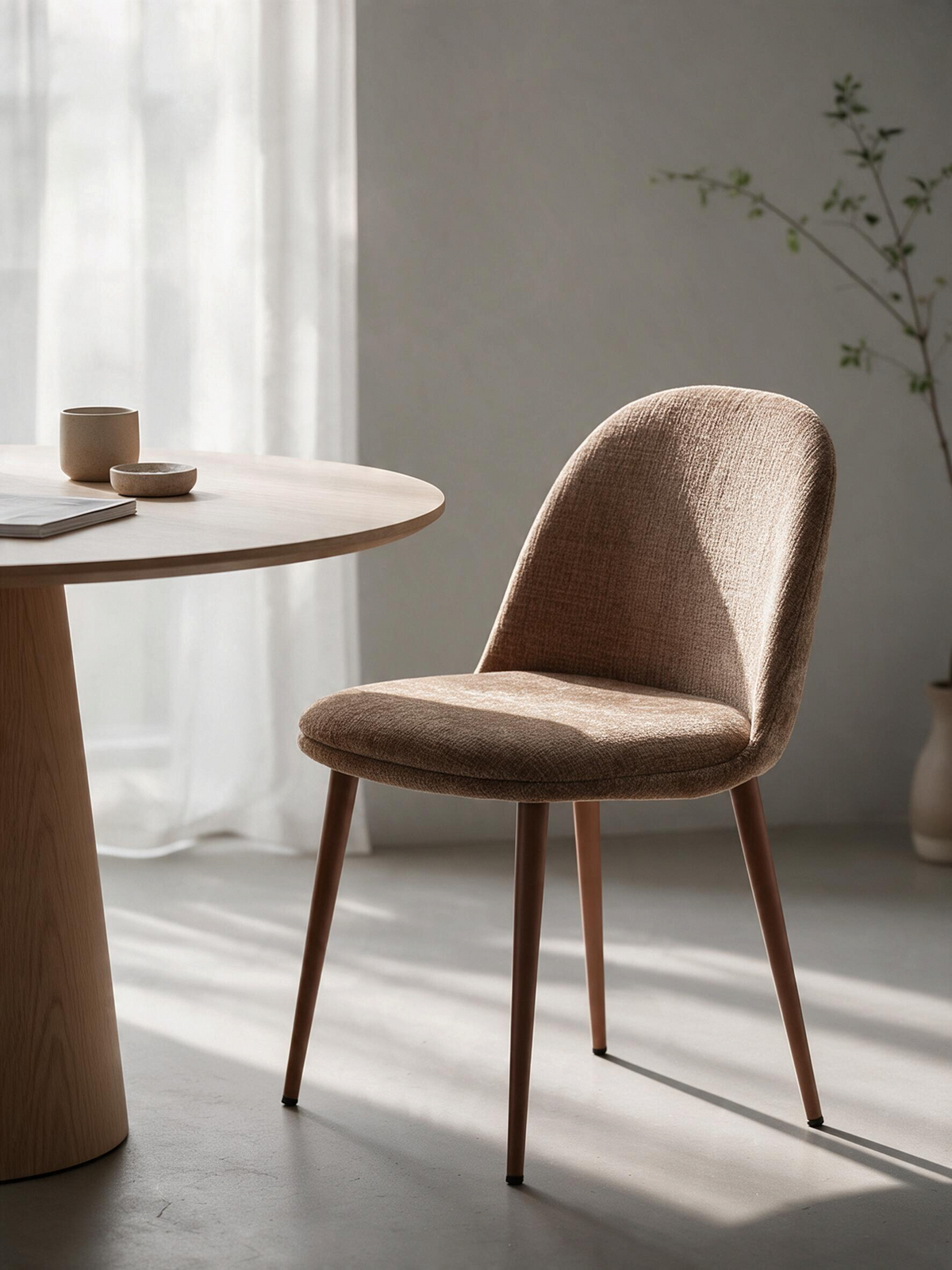 
Sedia di design «Egg» - Caramello