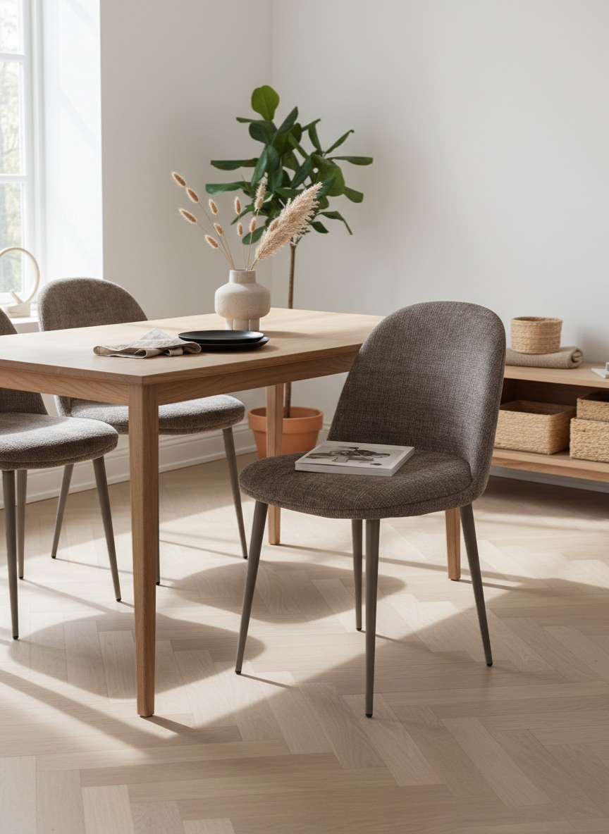 
Design Stuhl „Egg“ - Dark Taupe