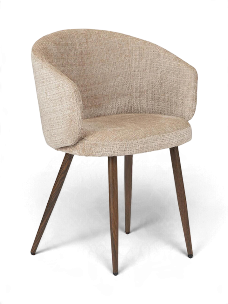 
Sedia di design «Luna» con braccioli - Crema