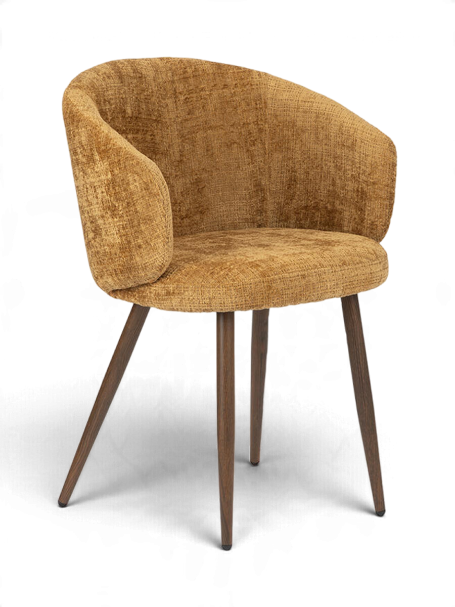 
Sedia di design «Luna» con braccioli - Oro