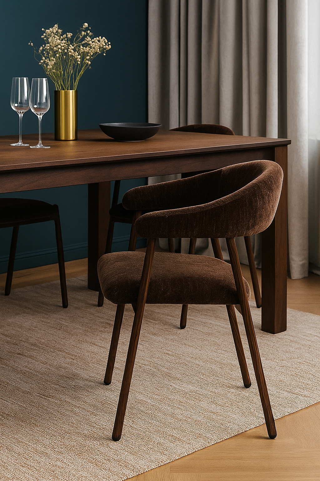 
Designer Armchair "Scandi" - Umber