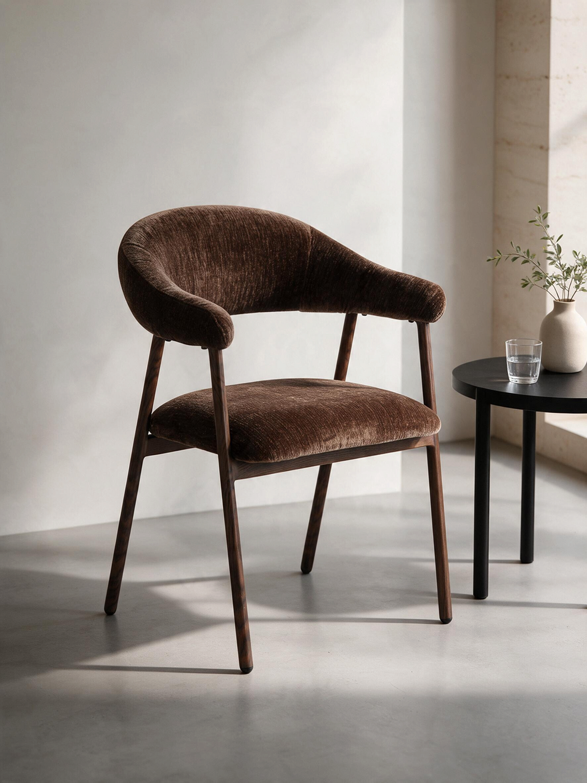 
Poltrona di design „Scandi“ - Terra d'ombra