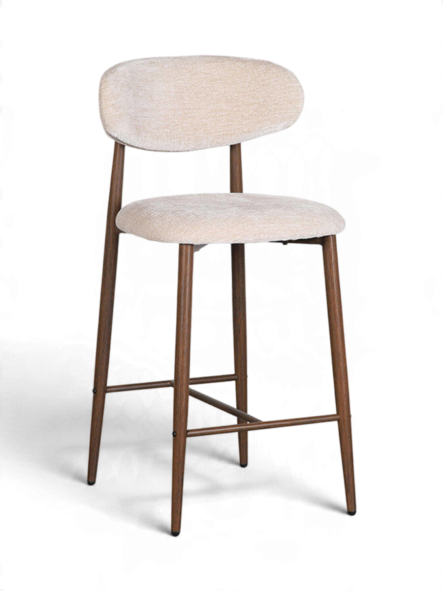 
Designer Bar Stool "Japandi", various heights - Tan / Seat height 67 cm