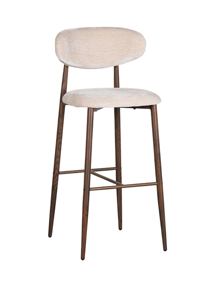 
Tabouret de bar design « Japandi », différentes hauteurs - Bronzer / Hauteur d'assise 80 cm