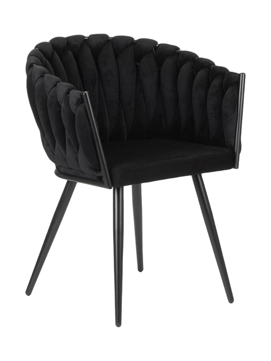 
Designer Armchair "Wave" - Black
