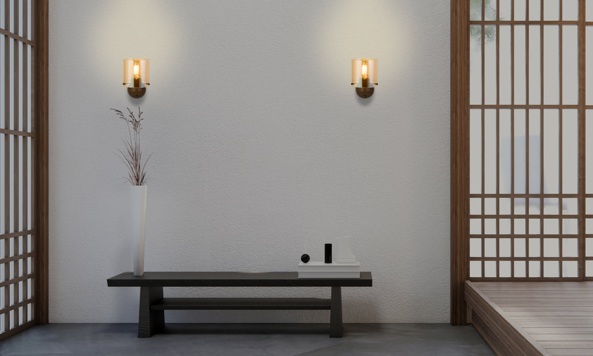 
Lampada da parete di design dimmerabile „Sweden“ - Mocca, Ambra