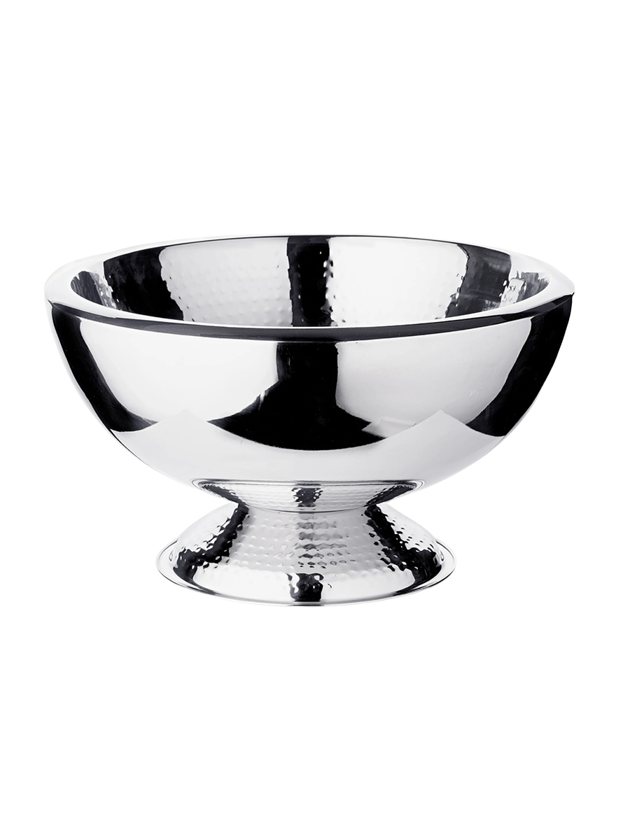 
Premium Champagne Cooler "Toni" made of stainless steel - double-walled, hammered inside and on the base