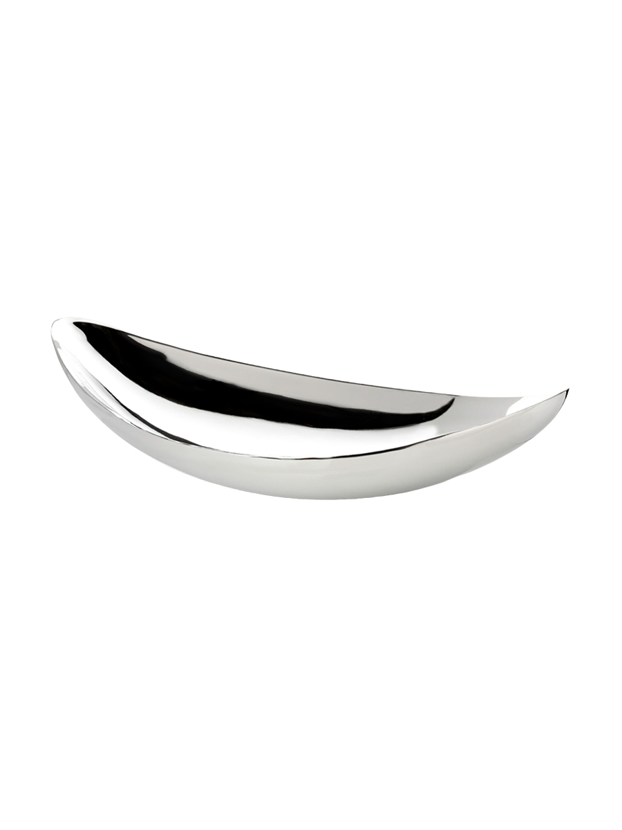 
Design Schale „Halifax“ aus Edelstahl, hochglanzpoliert, 55 x 28 cm