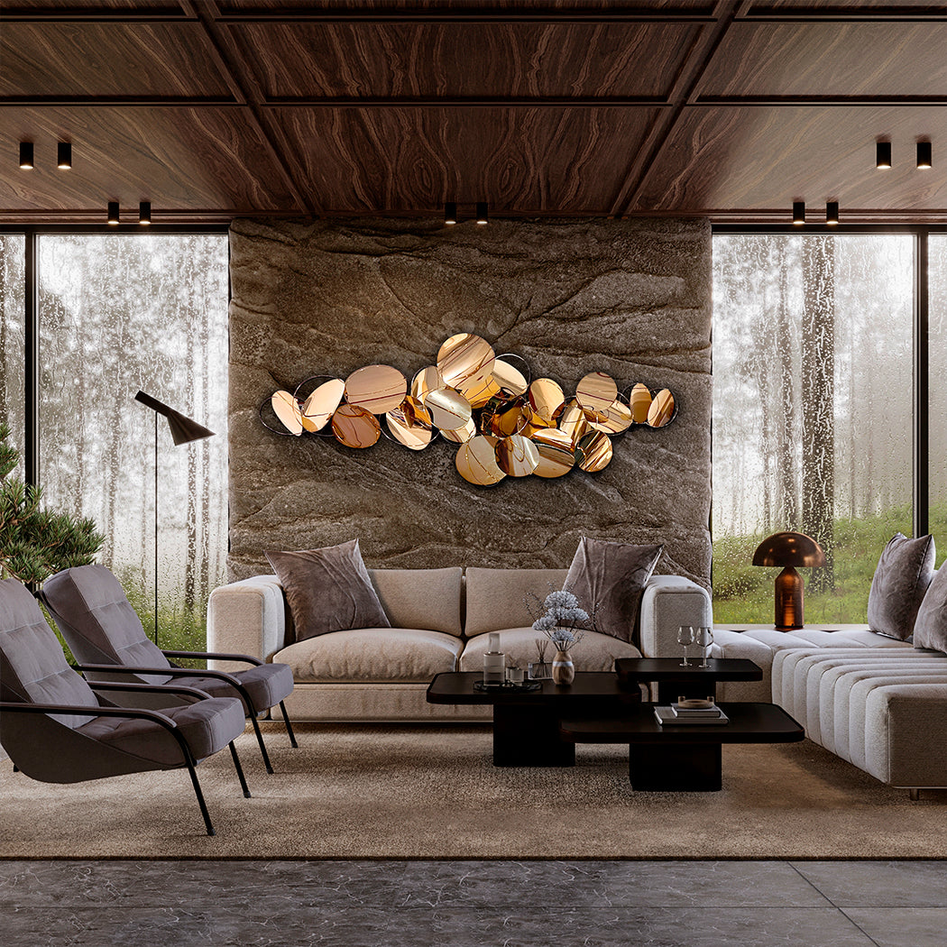 
Oggetto da parete di design “Serenity XL” in acciaio inox