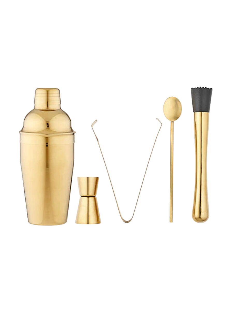 
Set à cocktail de luxe « Aurora » en acier inoxydable, 5 pièces
