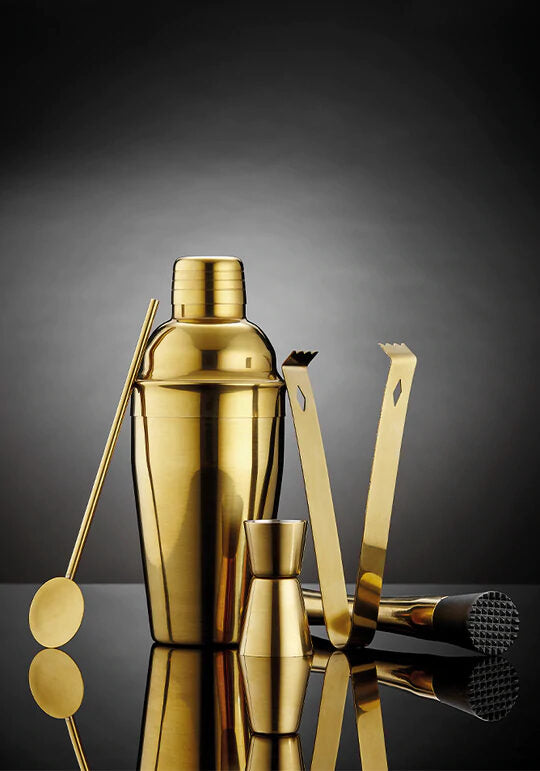 
Set à cocktail de luxe « Aurora » en acier inoxydable, 5 pièces