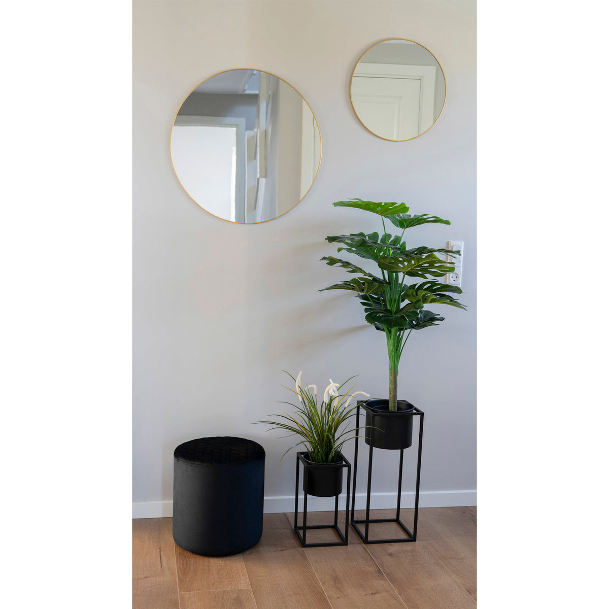 
Set de pots de fleurs design « Marla » (2 pièces) - Noir