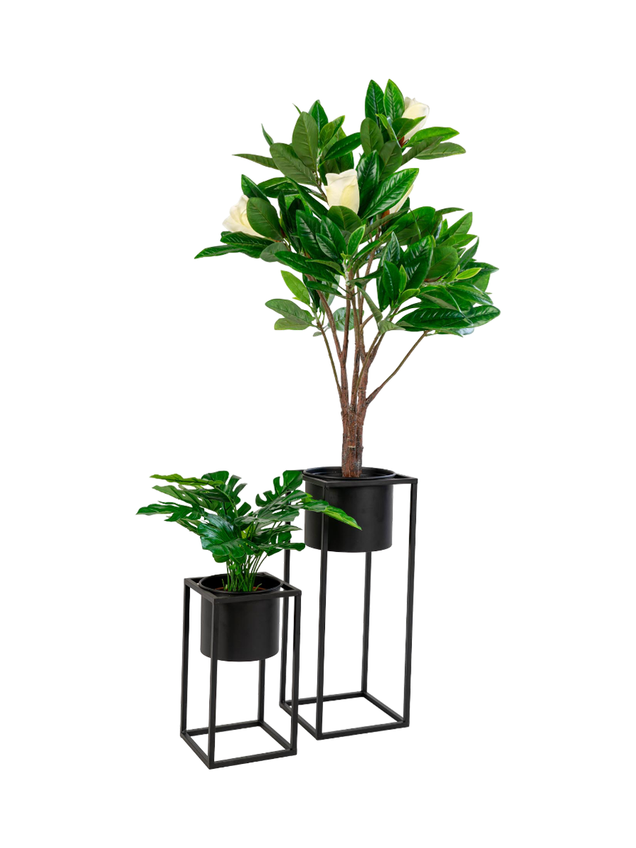 
Set de pots de fleurs design « Marla » (2 pièces) - Noir