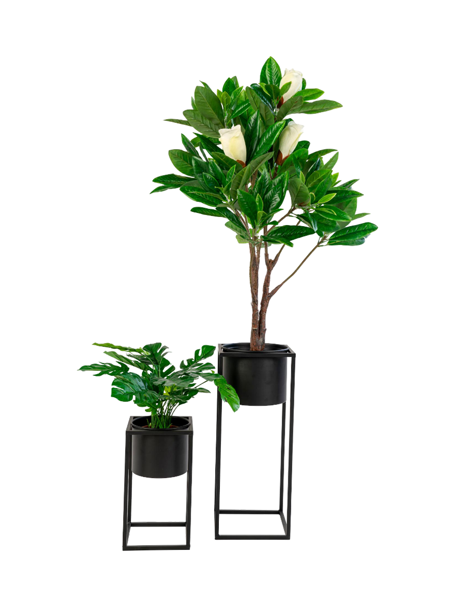 
Set de pots de fleurs design « Marla » (2 pièces) - Noir