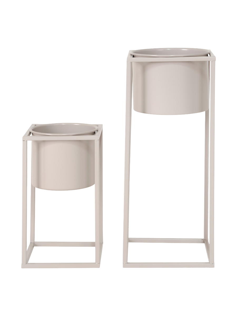 
Set de pots de fleurs design « Marla » (2 pièces) - Sable