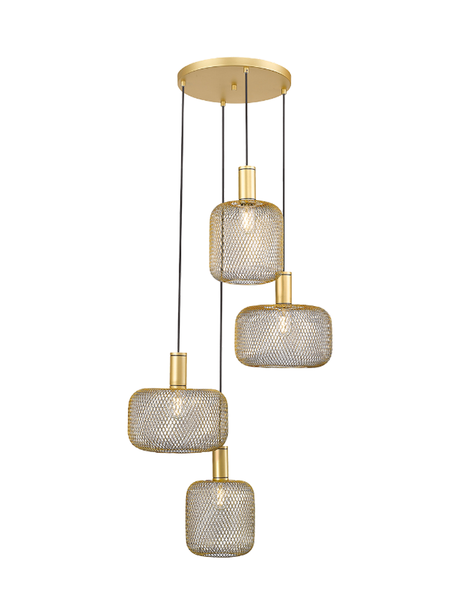 
Lampada a sospensione LED di design „Osiris“ a 4 luci - Nero