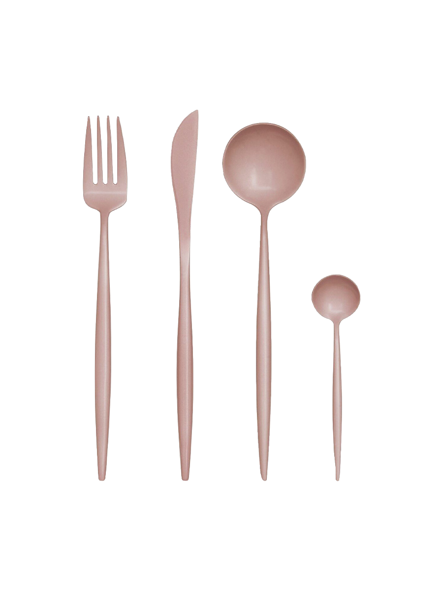 
Cutlery set "Avie Pink" - 16 pieces