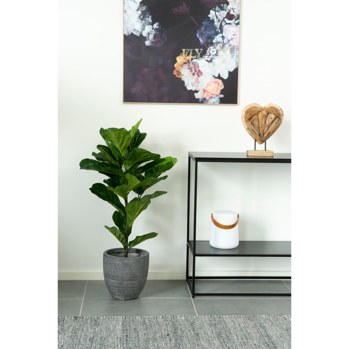 
Plante artificielle réaliste « Fiddle Leaf Tree » - 100 cm