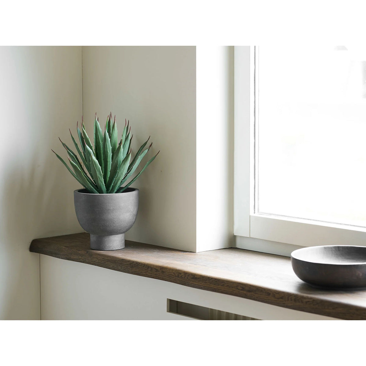 
Plante artificielle réaliste « Agave Nori », pot de fleurs inclus