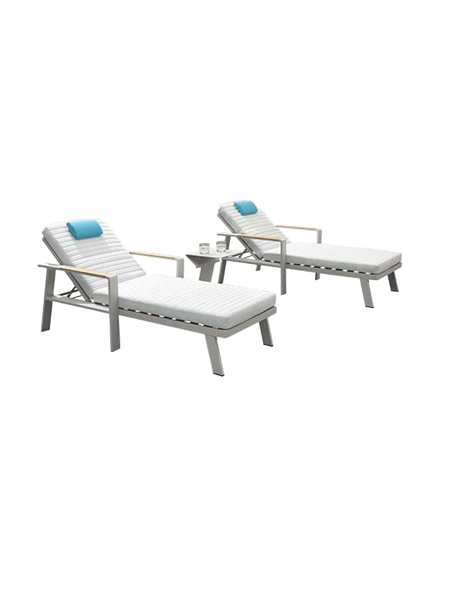 
3-piece premium garden lounger set "Nofi"