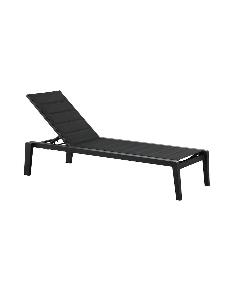 
Premium Garden Lounger "Emoti" - Black