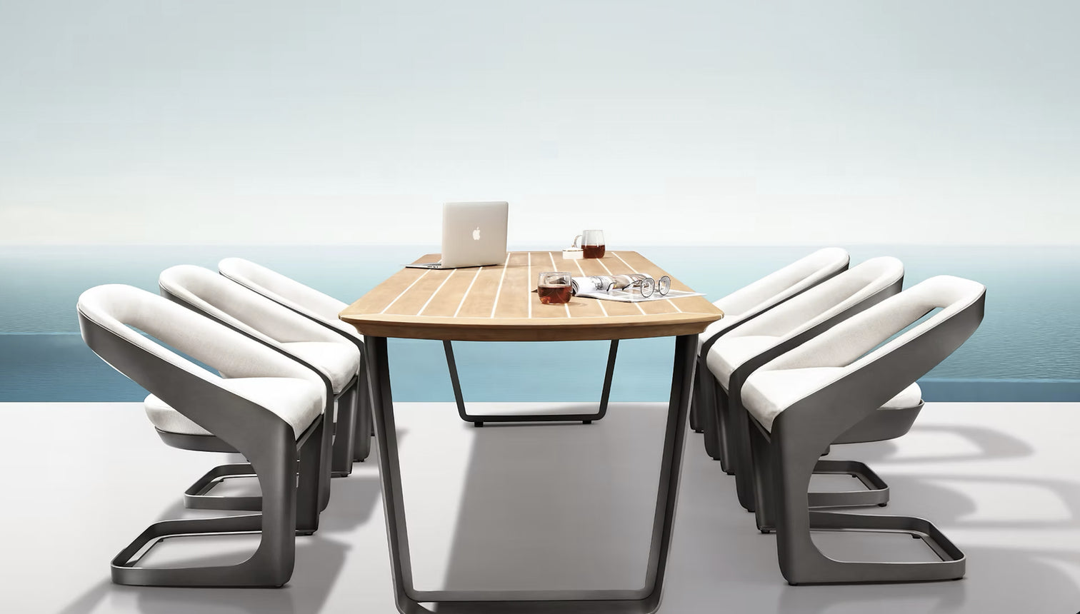 
Ensemble de jardin haut de gamme « Onda » 6+1