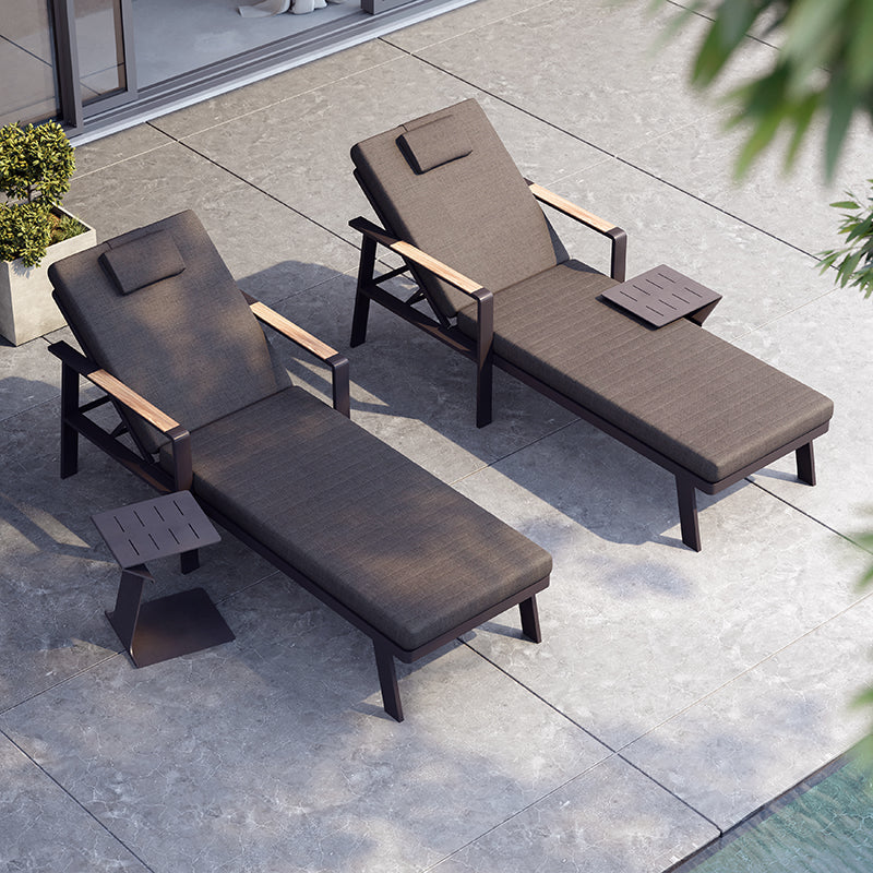 
3-piece premium garden lounger set "Nofi" - Black
