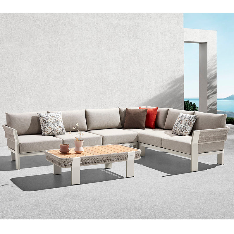 
Grand salon de jardin haut de gamme « Borromeo » - Taupe