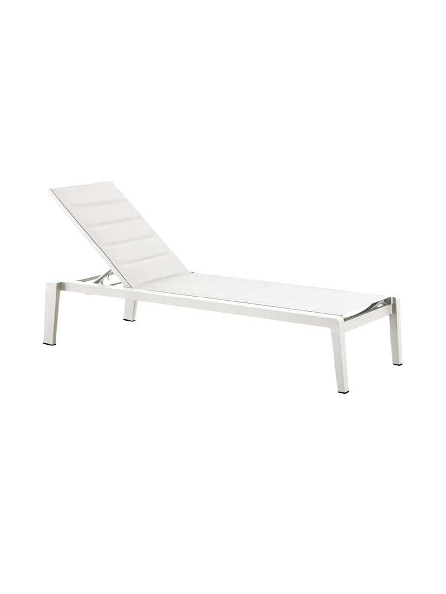 
Premium Garden Lounger "Emoti" - White