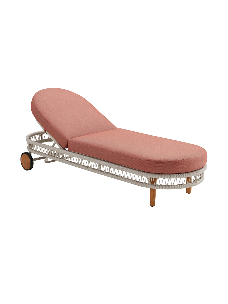 
Chaise longue de jardin « Vasca » de qualité supérieure - Terre cuite