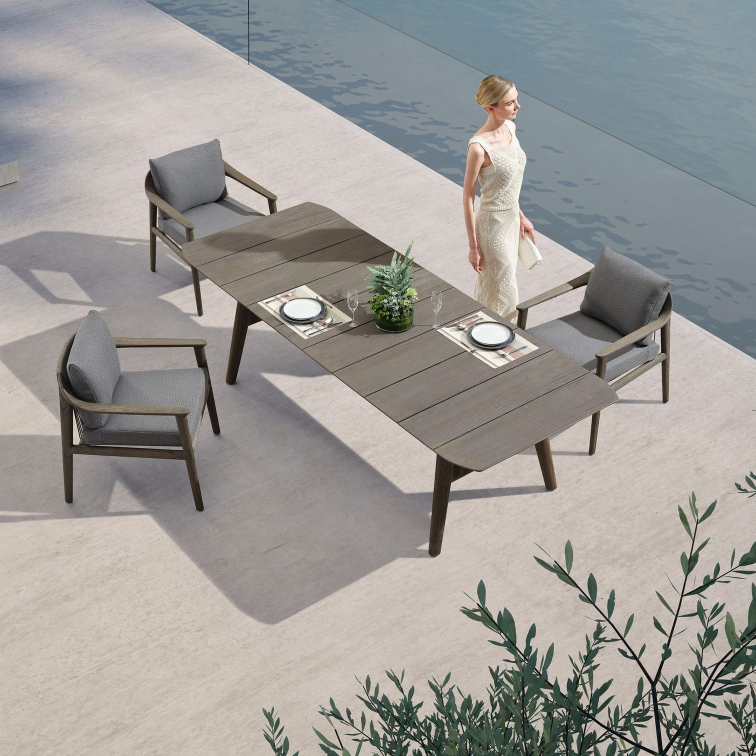 
Salon de jardin premium « Leo » 6+1