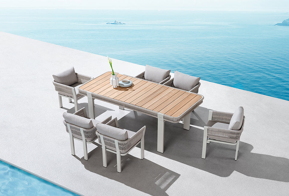 
Ensemble repas de jardin premium « Borromeo » 8+1