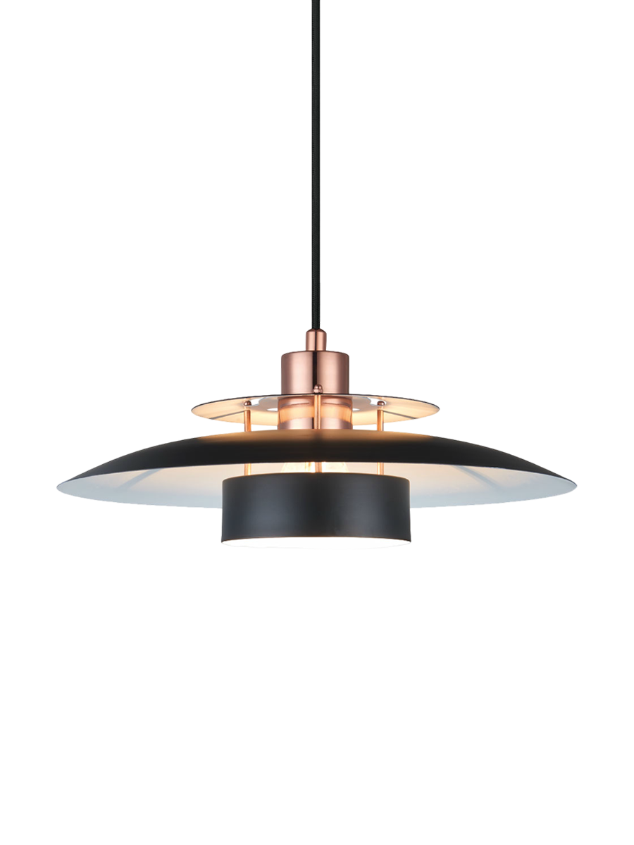 
Bold Design Pendant Lamp "Rivoli" - Black / Copper