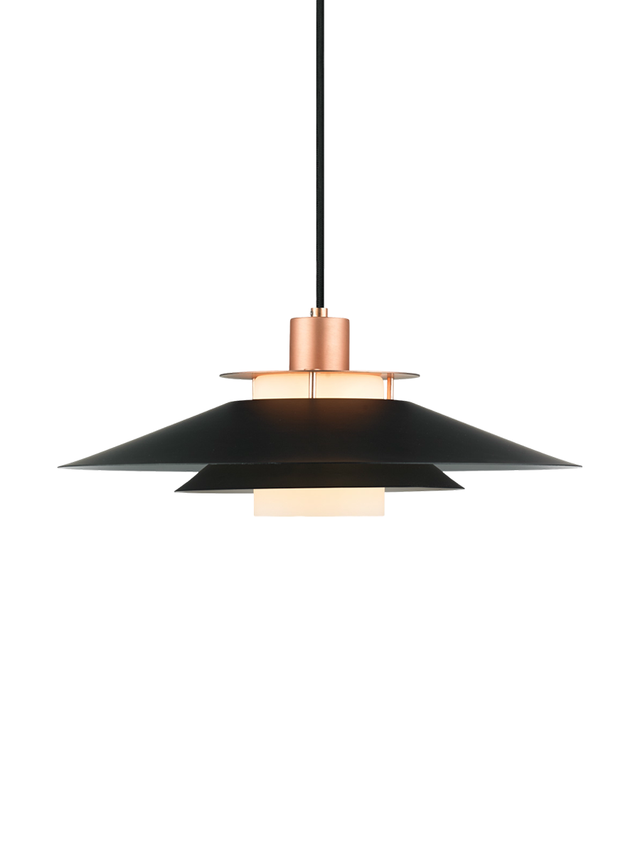 
"Rivoli" Pendant Lamp Design - Black / Copper